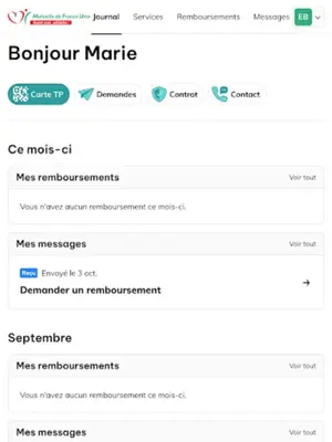 Mutuelle de France Unie android App screenshot 4